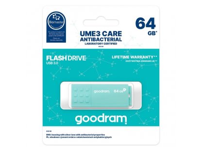 Paměťová karta UME3 Care 64GB USB 3.0 (chráněná technologií Biomaster)