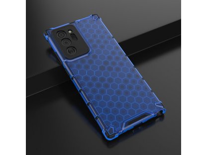 Pancéřové pouzdro Honeycomb s gelovým rámečkem Samsung Galaxy Note 20 Ultra blue