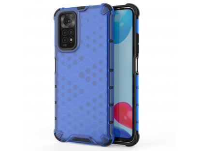 Pancéřové pouzdro Honeycomb s gelovým rámečkem Xiaomi Redmi Note 11S / Note 11 modré