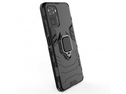 Pancéřový hybridní kryt Ring Armor + magnetický držák pro Xiaomi Redmi Note 10 / Redmi Note 10S modrý