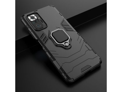 Pancéřový hybridní kryt Ring Armor + magnetický držák Xiaomi Redmi Note 10 Pro modrý