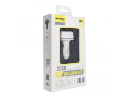 PAVAREAL car charger Type C PD 20W + 2x USB 4,8A PA-CC65 white