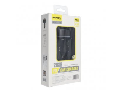 PAVAREAL car charger  Type C PD 20W + USB 3A PA-CC65 black