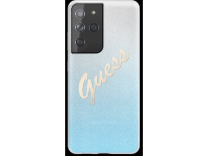 PC/TPU Vintage Pouzdro pro Samsung Galaxy S21+ Gradient světle modré