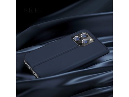 Peněženka Dux Ducis Skin Pro pro iPhone 15 Pro – modrá