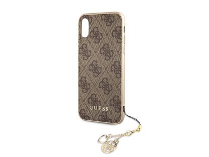 Pevné pouzdro Guess Charms 4G Brown pro iPhone XR