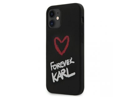 Pevné pouzdro pro iPhone 12 mini 5,4" Silicone Forever Karl černé