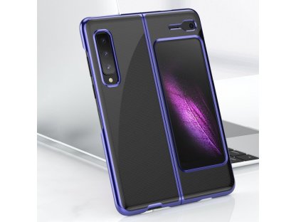 Plating zadní kryt s kovovým rámečkem pro Samsung Galaxy Fold černý