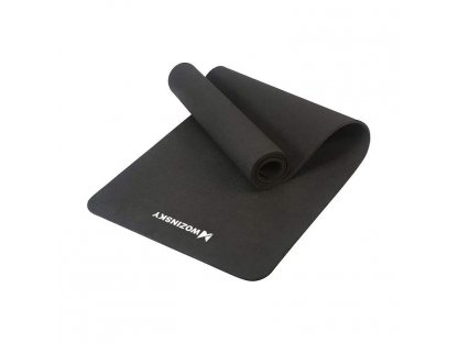 Podložka na cvičení 181 cm x 63 cm x 1 cm joga pilates černá (WNSP-BLAC)