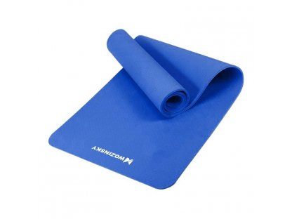 Podložka na cvičení 181 cm x 63 cm x 1 cm joga pilates modrá (WNSP-BLUE)