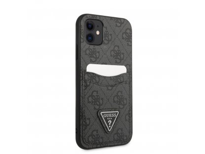 Pouzdro 4G Saffiano Double Card pro iPhone 11 černé