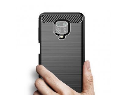 Pouzdro Carbon Xiaomi Redmi Note 9S / 9 Pro černé