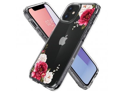 Pouzdro Cyrill Cecile iPhone 12 Mini červené květiny