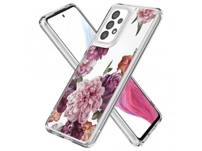 Pouzdro CYRILL CECILE pro Samsung Galaxy A53 5G - růžové květy