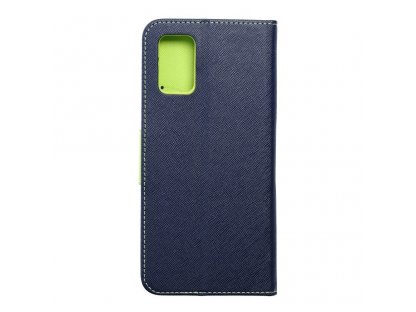 Pouzdro Fancy Book pro SAMSUNG A03S navy blue / lime