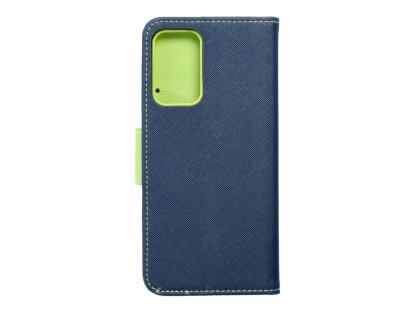 Pouzdro Fancy Book pro SAMSUNG Galaxy A52 5G navy blue / lime