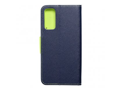 Pouzdro Fancy Book pro Samsung Galaxy S20 FE / S20 FE 5G navy Modrá limetková