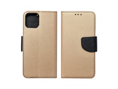 Pouzdro Fancy Book pro Xiaomi Redmi 9 černé/zlaté