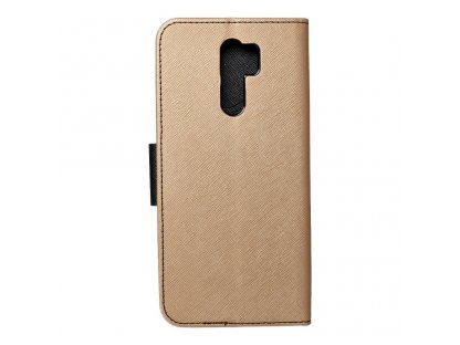 Pouzdro Fancy Book pro Xiaomi Redmi 9 černé/zlaté