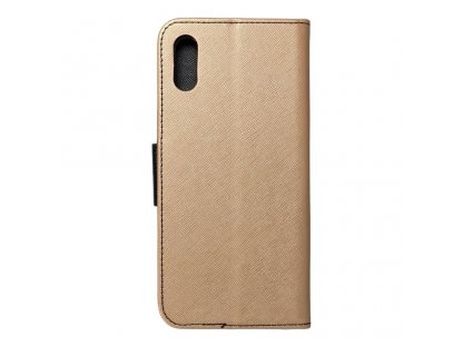 Pouzdro Fancy Book pro Xiaomi Redmi 9AT / Redmi 9A černé/zlaté