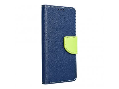 Pouzdro Fancy Book Samsung Galaxy S7 Edge (G935) tmavě modré/limetkové