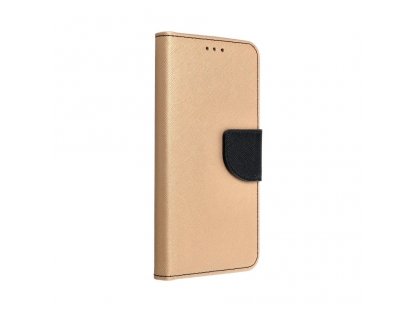 Pouzdro Fancy Book Xiaomi Redmi 9C zlaté/černé