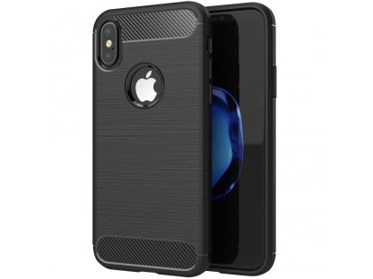 Pouzdro Forcell CARBON pro IPHONE X  / XS černé