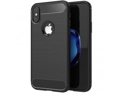 Pouzdro Forcell CARBON pro IPHONE XS Max ( 6,5" ) černé