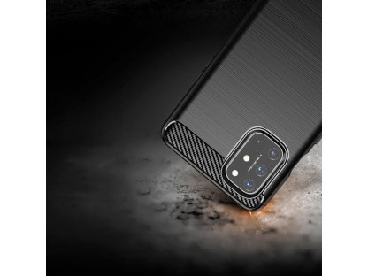 Pouzdro Forcell CARBON pro OPPO A52 2020 černé