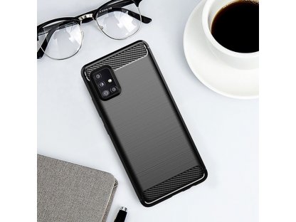 Pouzdro Forcell CARBON pro SAMSUNG Galaxy A51 5G černé