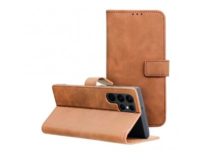 Pouzdro Forcell TENDER Book pro SAMSUNG Galaxy S22 Ultra brown