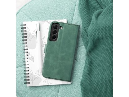 Pouzdro Forcell TENDER Book pro SAMSUNG Galaxy S22 Ultra green