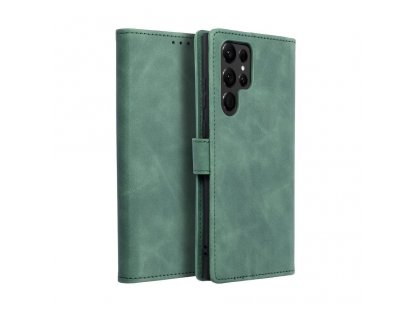 Pouzdro Forcell TENDER Book pro SAMSUNG Galaxy S22 Ultra green