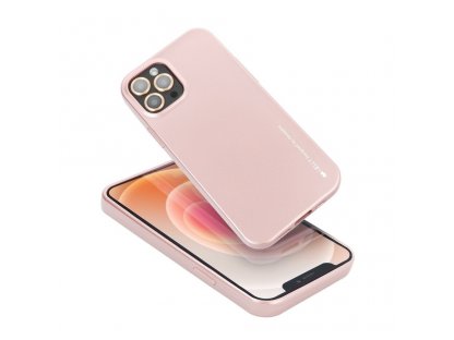 Pouzdro i-Jelly Mercury pro Samsung Galaxy A12 Gold Pink