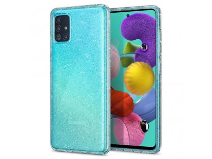 Pouzdro Liquid Crystal Galaxy A71 Glitter průsvitné