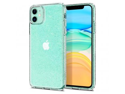 Pouzdro Liquid Crystal iPhone 11 Glitter průsvitné