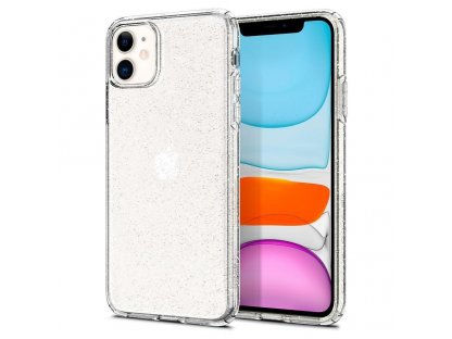 Pouzdro Liquid Crystal iPhone 11 Glitter průsvitné