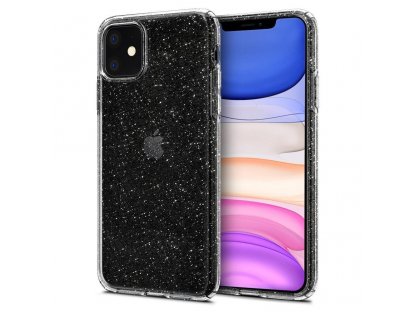 Pouzdro Liquid Crystal iPhone 11 Glitter průsvitné