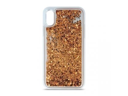 Pouzdro Liquid Glitter TPU iPhone 7 Plus / 8 Plus zlaté