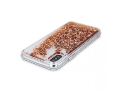 Pouzdro Liquid Glitter TPU iPhone 7 Plus / 8 Plus zlaté