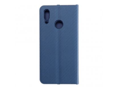 Pouzdro LUNA Book Carbon pro HUAWEI P Smart 2019 modré