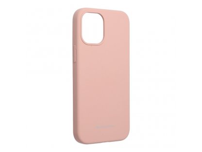 Pouzdro Mercury Silicone iPhone 12 Mini růžové