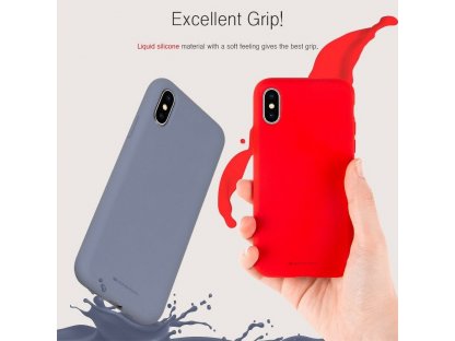 Pouzdro Mercury Silicone iPhone 5 / 5S / SE červené