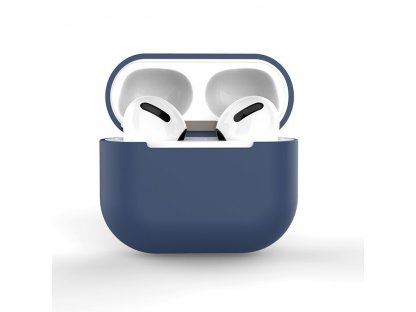 Pouzdro pro bezdrátová sluchátka AirPods 2 / AirPods 1 silikonové modré (pouzdro C)