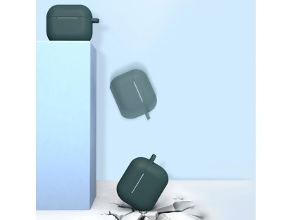 Pouzdro pro bezdrátová sluchátka AirPods 3 silikonové růžové + přívěsek na klíče(pouzdro D)