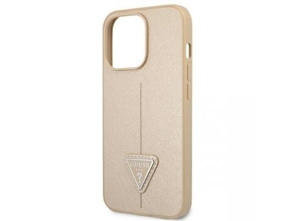 Pouzdro pro iPhone 13 Pro Max 6,7" béžové SaffianoTriangle Logo (GUHCP13XPSATLE)