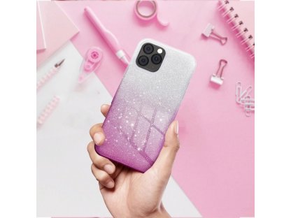 Pouzdro Shining Case Xiaomi Redmi 9C průsvitné/růřové