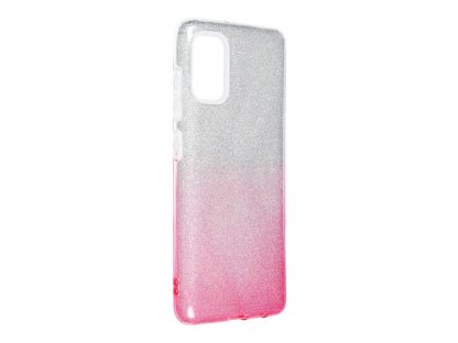 Pouzdro Shining Samsung Galaxy A41 průsvitné/růžové