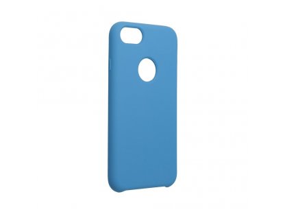 Pouzdro Silicone iPhone 6 / 6S modré s otvorem pro logo