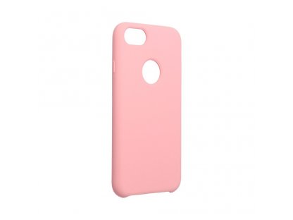 Pouzdro Silicone iPhone 6 / 6S pudrově růžové s otvorem pro logo